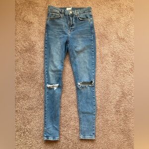 Topshop Jaime ripped jeans size 28x32